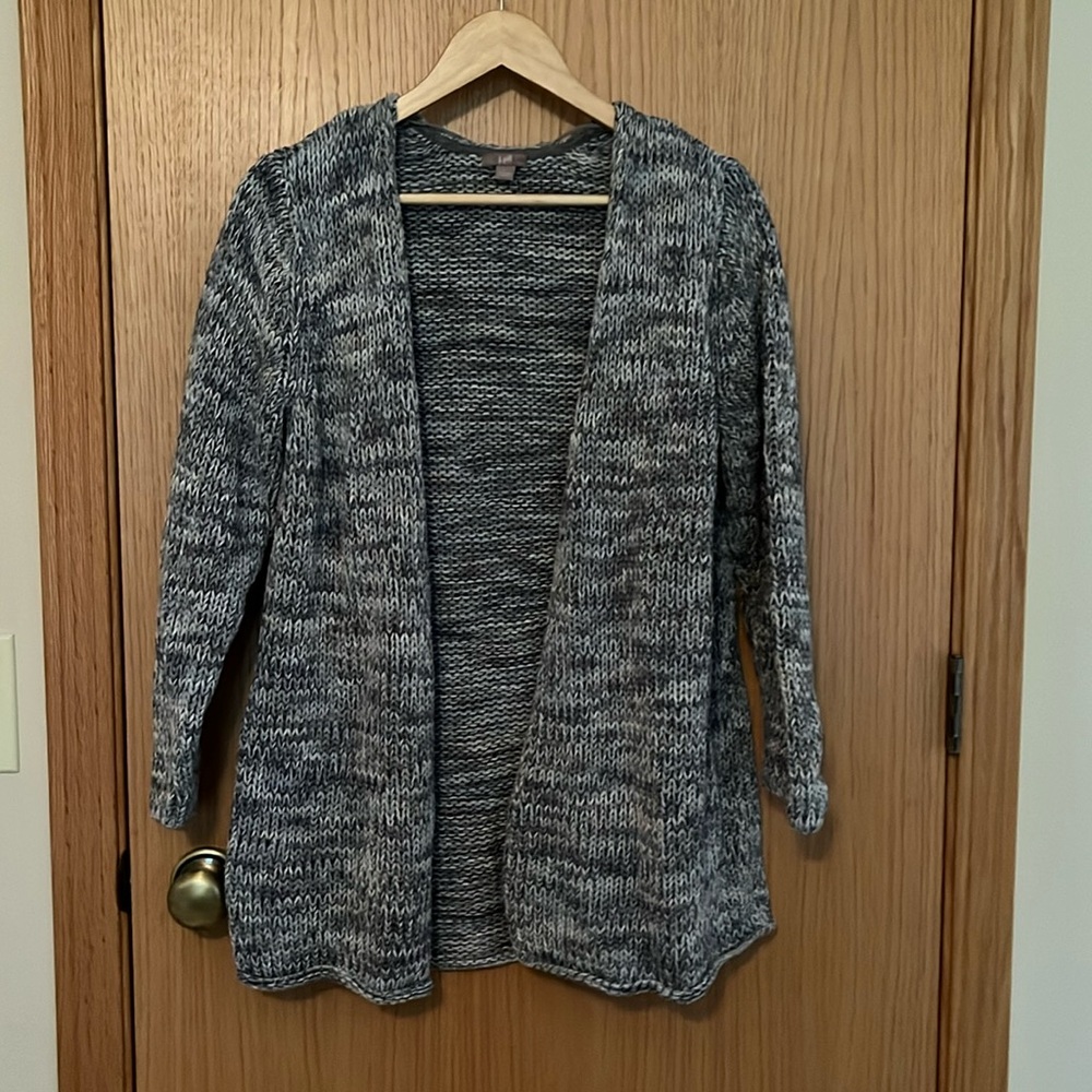 J. Jill cotton topper sweater cardigan size L large